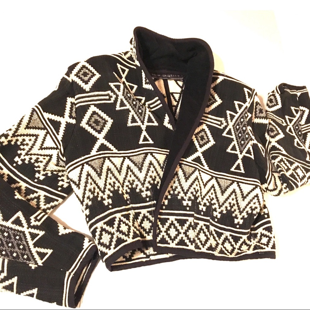 Vintage Open Front Cotton Jacket